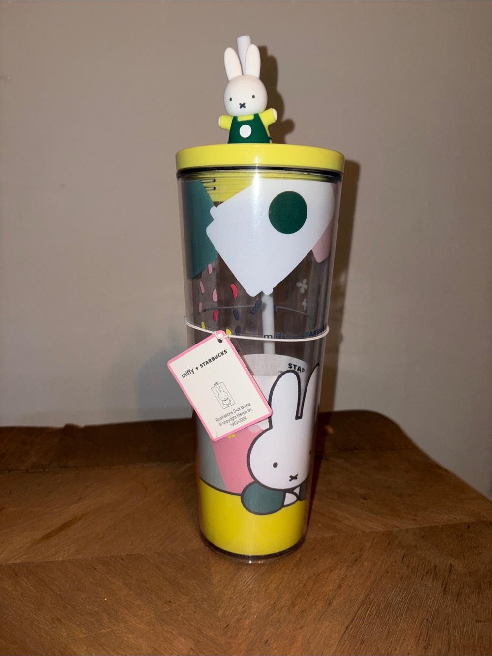 Starbucks x Miffy Yellow Bunny Tumbler with Straw